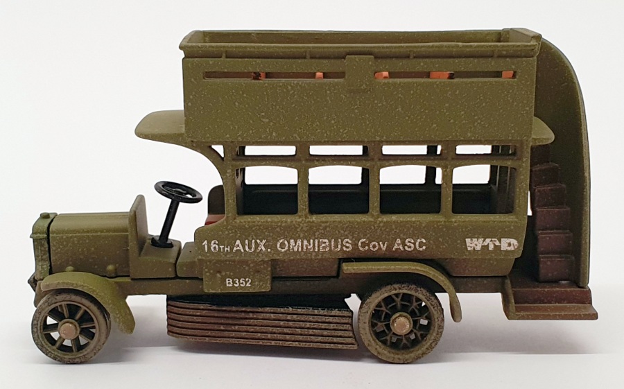 Corgi 9cm Long Diecast CS90611 - WW1 Old Bill Bus - Green