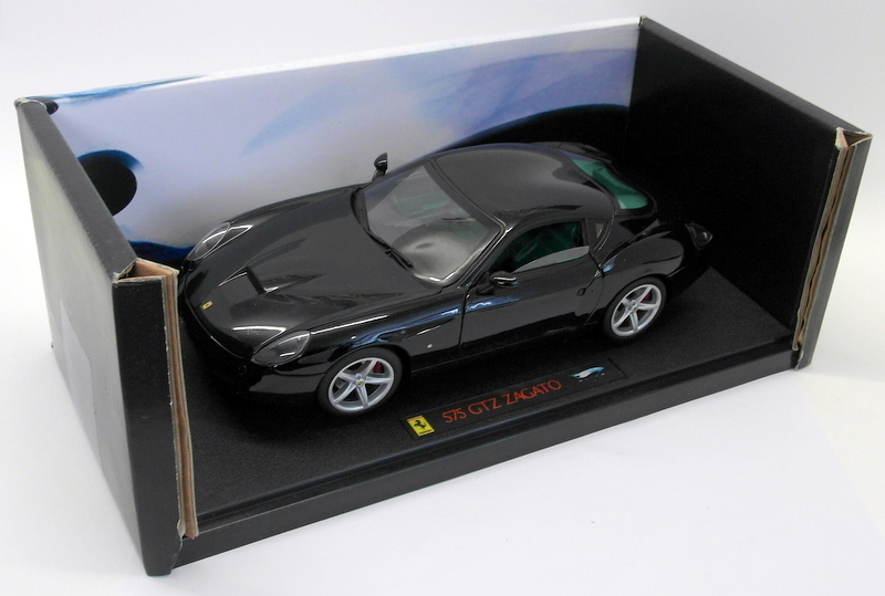 Hot Wheels 1/18 Scale diecast - L2983 Ferrari 575 GTZ Zagato Black