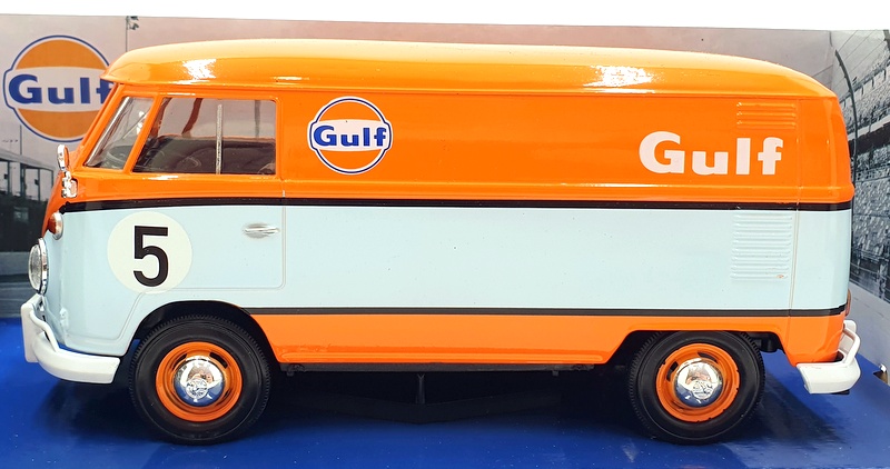 Motor Max 1/24 Scale Diecast 79649 - Volkswagen Type 2 T1 Delivery Van - Gulf