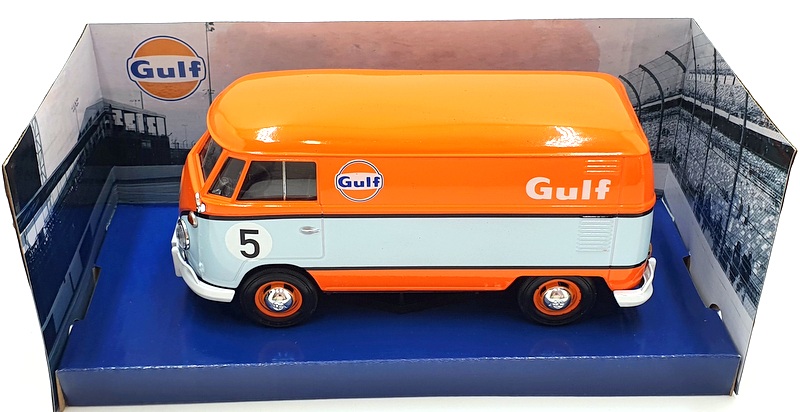 Motor Max 1/24 Scale Diecast 79649 - Volkswagen Type 2 T1 Delivery Van - Gulf