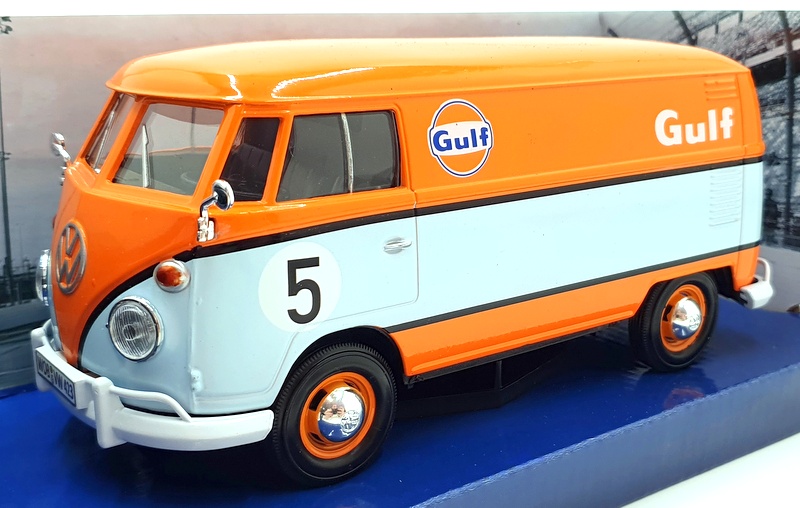 Motor Max 1/24 Scale Diecast 79649 - Volkswagen Type 2 T1 Delivery Van - Gulf