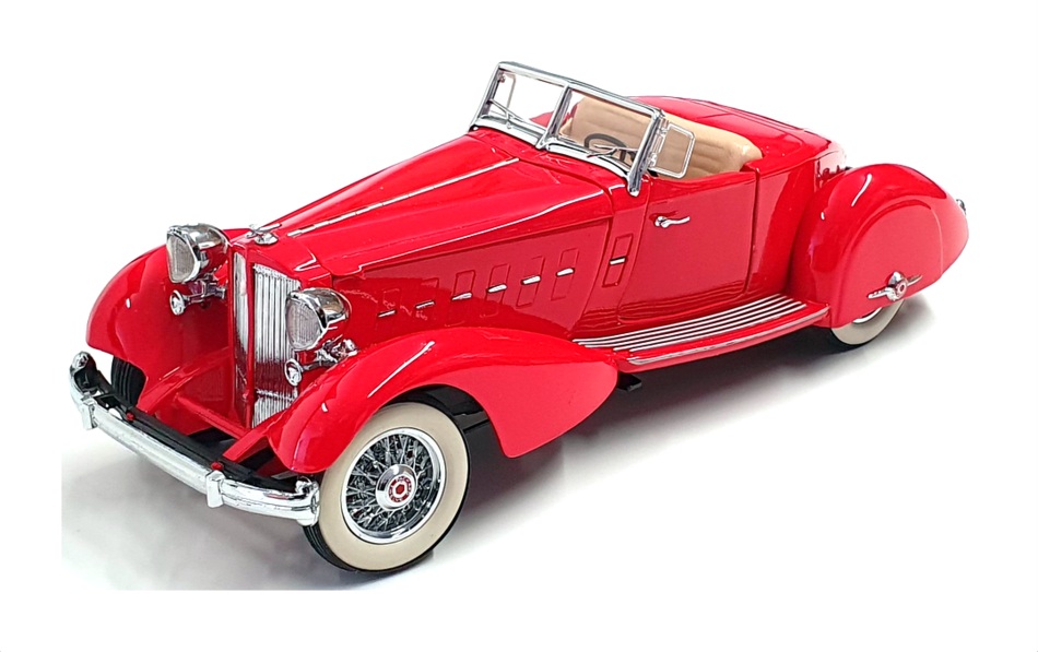 Danbury Mint 1/24 Scale FM15422 - 1934 Packard V-12 Le Baron Speedster - Red Danbury Mint 1/24 Scale FM15422 - 1934 Packard V-12 Le Baron Speedster - Red