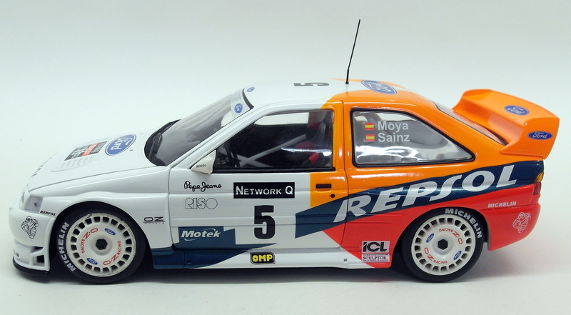 UT Models 1/18 Scale 39750 Ford Escort WRC RAC Rally Repsol 1997 Sainz Moya