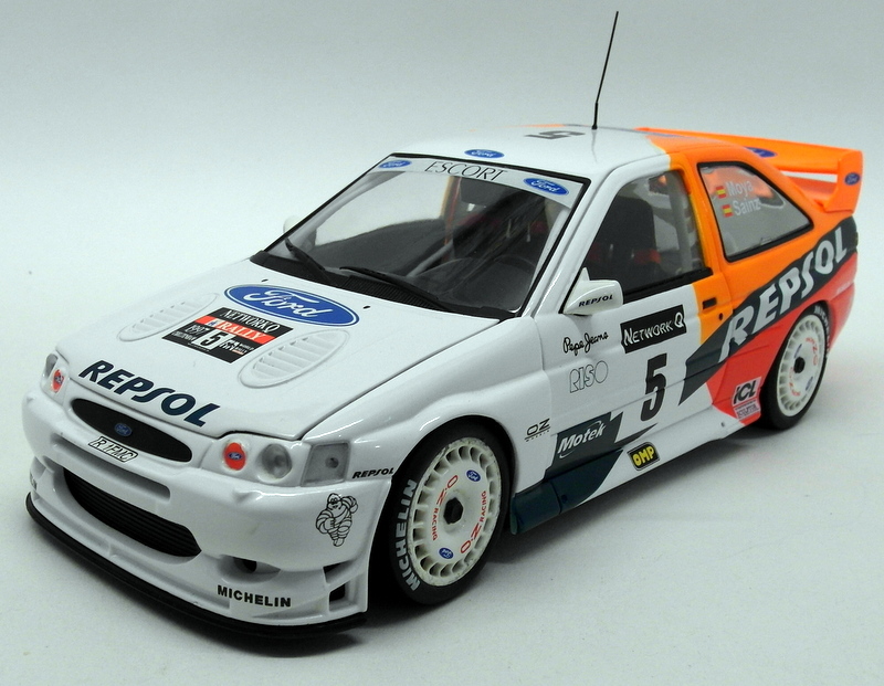 UT Models 1/18 Scale 39750 Ford Escort WRC RAC Rally Repsol 1997 Sainz Moya