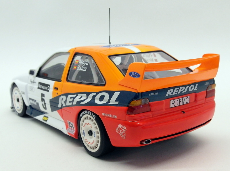 UT Models 1/18 Scale 39750 Ford Escort WRC RAC Rally Repsol 1997 Sainz Moya