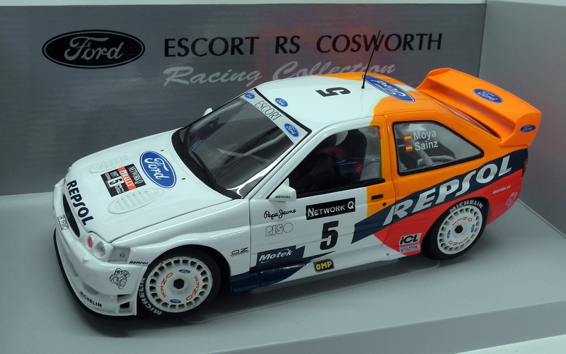 UT Models 1/18 Scale 39750 Ford Escort WRC RAC Rally Repsol 1997 Sainz Moya