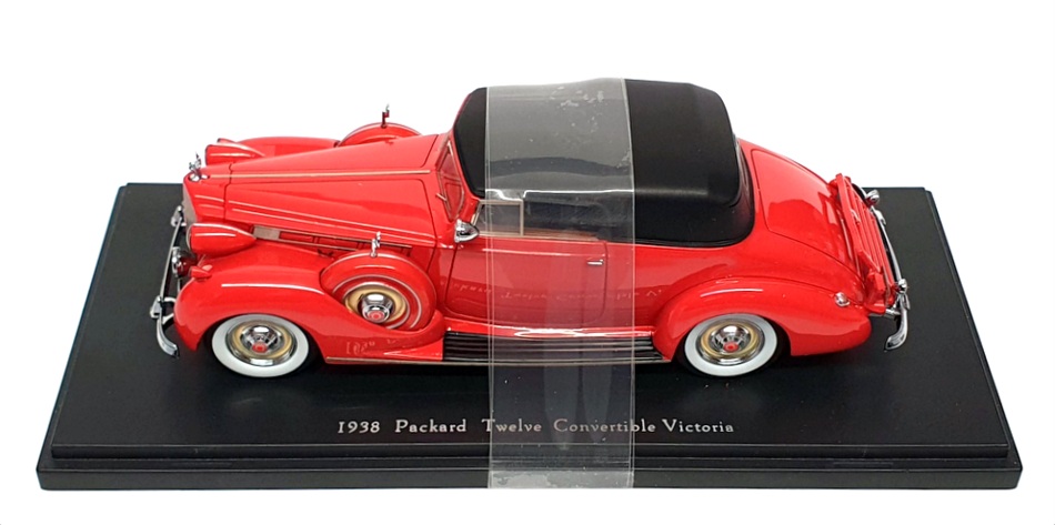 Automodello 1/43 Scale AM-PAC-38V-ME-CR - 1938 Packard Twelve Conv - Chinese Red