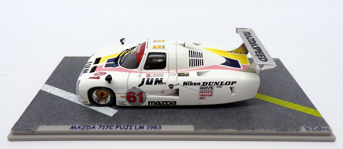 Bizarre 1/43 Scale BZ104 - Mazda 717C - #61 18th Le Mans 1983