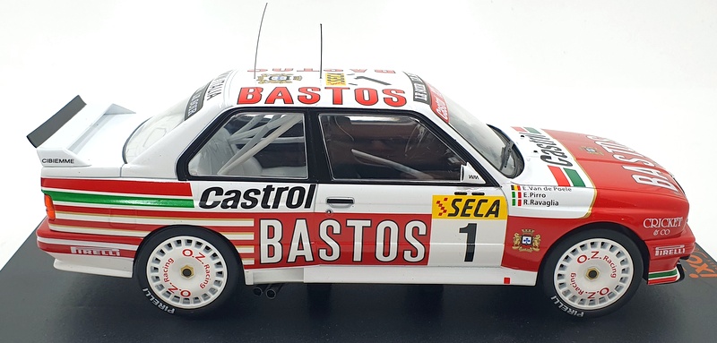 IXO Models 1/18 Scale 18RMC081A - BMW M3 E30 #1 Spa Bastos 1991 Ravaglia