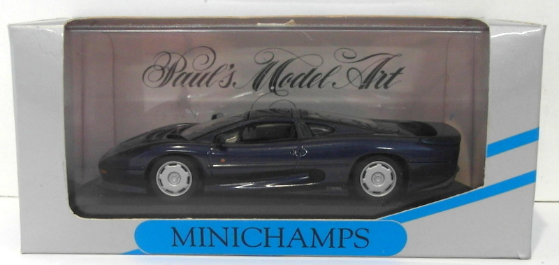 Minichamps 1/43 Scale 430 102220 - Jaguar XJ 220 - Metallic Blue