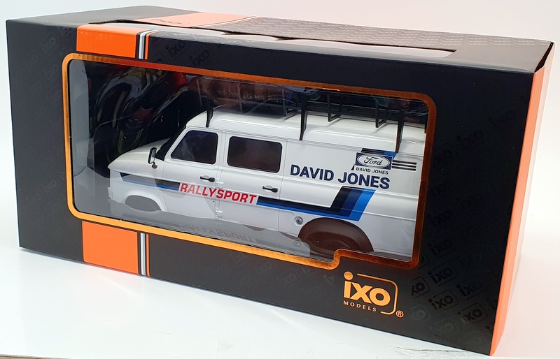 IXO 1/18 Scale Model Van 18RMC033XE - 1979 Ford Transit MKII David Jones Rally