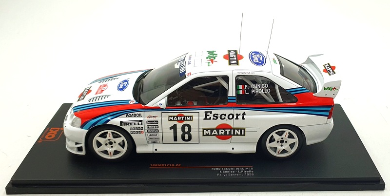 Ixo 1/18 Scale 18RMC171A.22 - Ford Escort WRC #18 Rallye Sanremo 1998 Ixo 1/18 Scale 18RMC171A.22 - Ford Escort WRC #18 Rallye Sanremo 1998