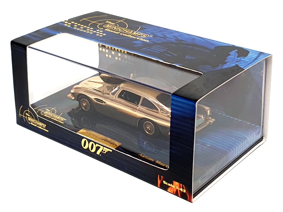 Minichamps 1/43 Scale 436 137261 - Aston Martin DB5 James Bond 007 - Gold Plated