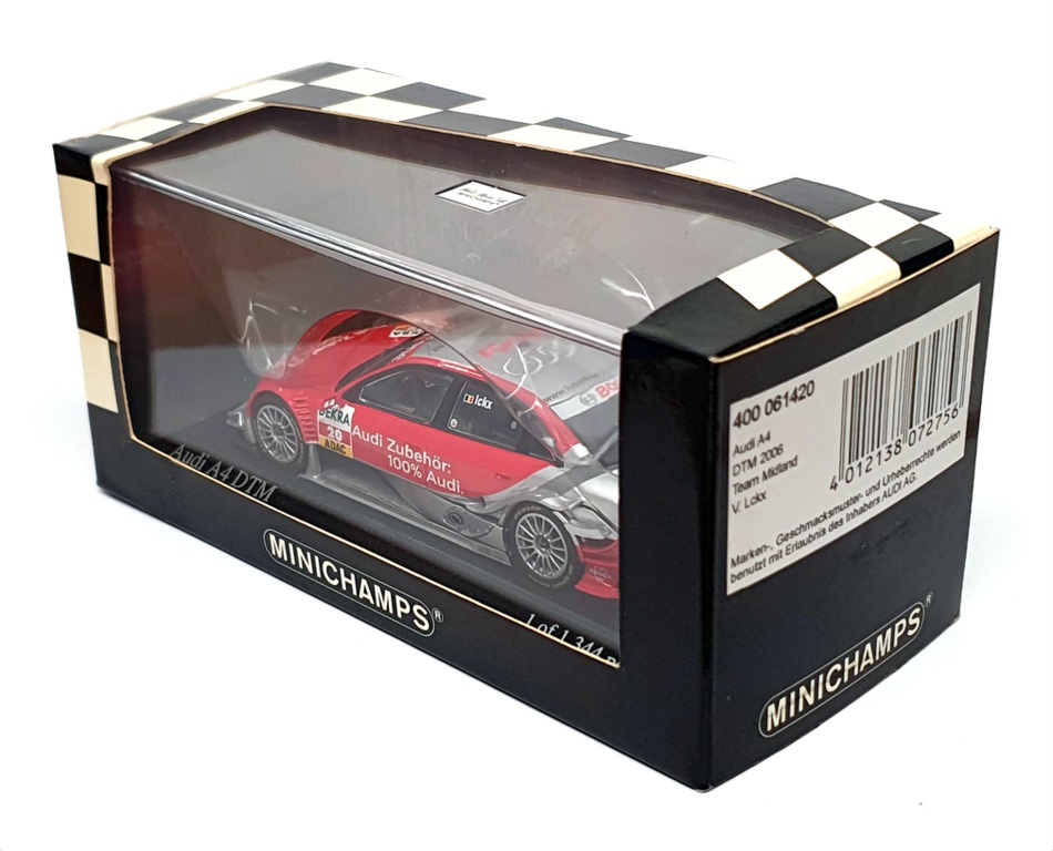 Minichamps 1/43 Scale 400 061420 - Audi A4 DTM 2006 - #20 V