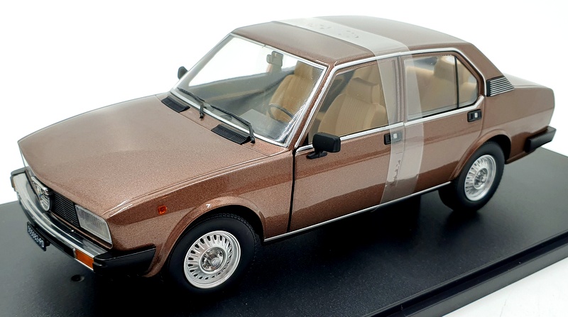 Mitica 1/18 Alfa Romeo Alfetta Berline 2000L 1978 – Jantes Spline Bit, Bleue