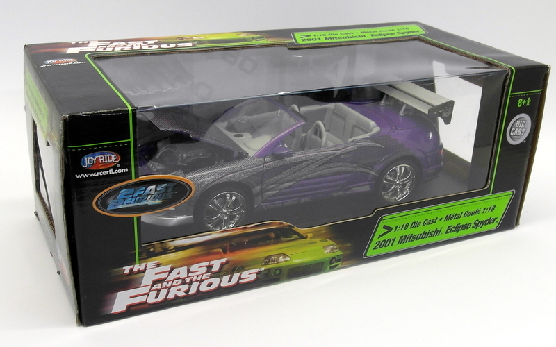 Ertl 1/18 Scale Diecast 36973 Fast & Furious 2001 Mitsubishi Eclipse
