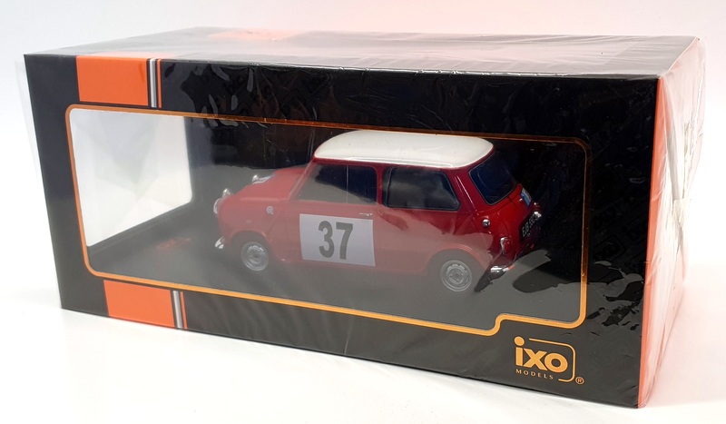 IXO Models 1/18 Scale 18RMC065D.20 - 1965 Mini Cooper S #37 Kallstrom/Bjork