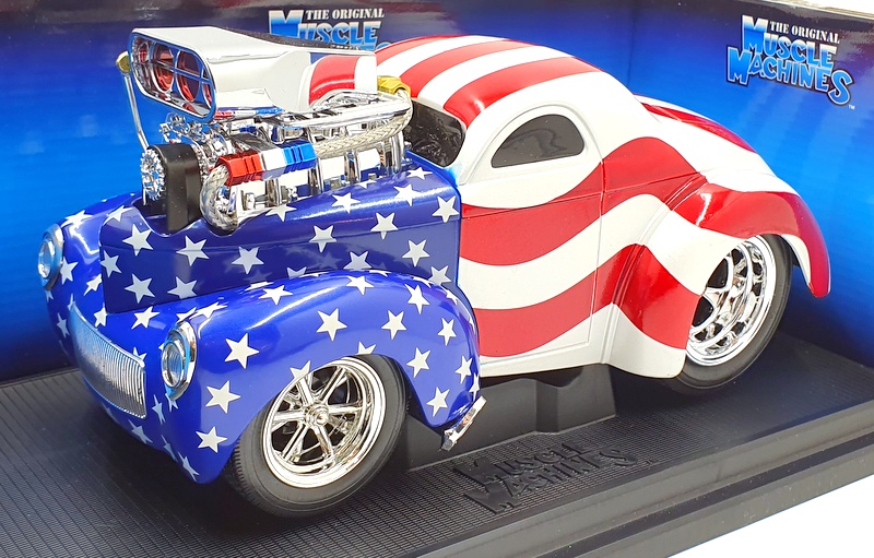 Muscle Machines 1/18 Scale Model 71166 - 1941 Willys Coupe