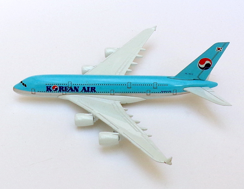 Passenger Plane Model 15cm Wingspan PPM01 - Airbus A380 - Korean Air