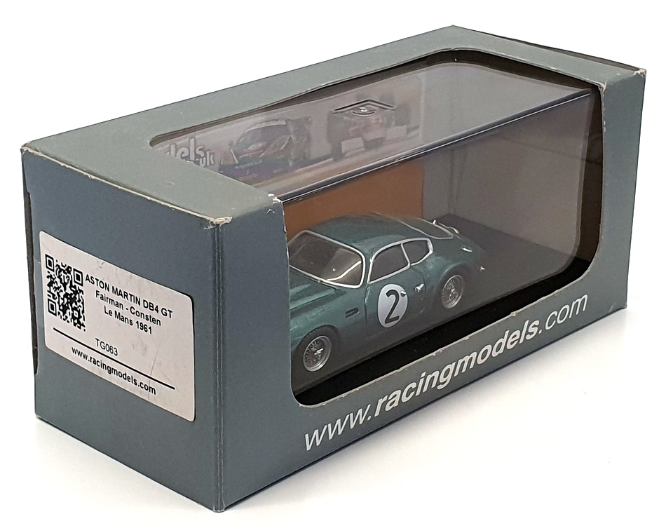 Racing Models 1/43 Scale TG063 - Aston Martin DB4 GT Le Mans 1961 - Green