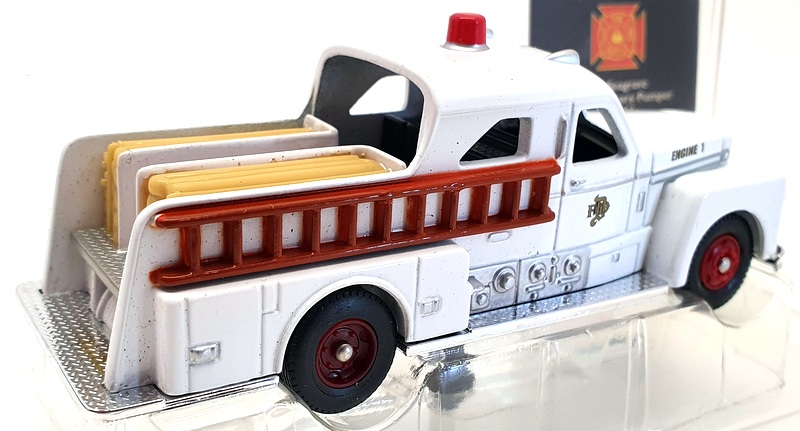 Corgi 10cm Long Fire Truck CS90056 - Seagrave 70th Anniversary Denver Co - White