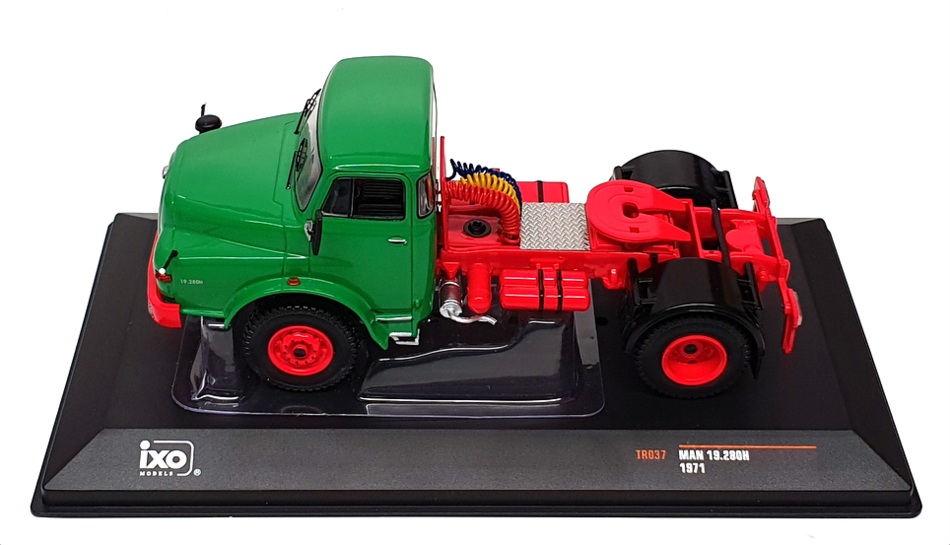 Ixo 1/43 Scale Diecast TR037 - 1971 MAN 19.280H Truck - Green/Red