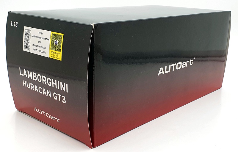 Autoart 1/18 Scale Diecast 81528 - Lamborghini Huracan GT3 - Pearl Effect Yellow