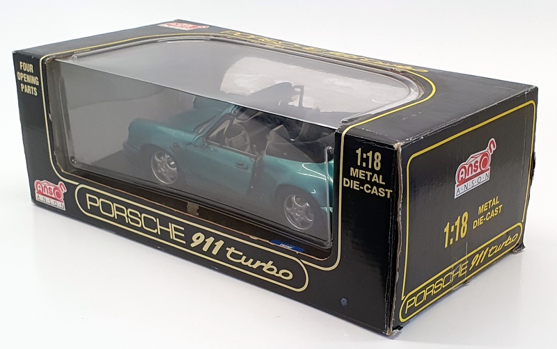 完璧すぎて可愛げがない 1/18 Anson Scale Metallic - Turbo 911 Porsche - 30320-W ミニカー