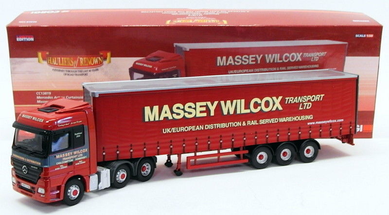 Corgi 1/50 Scale CC13819 - Mercedes Actros Curtainside - Massey Wilcox