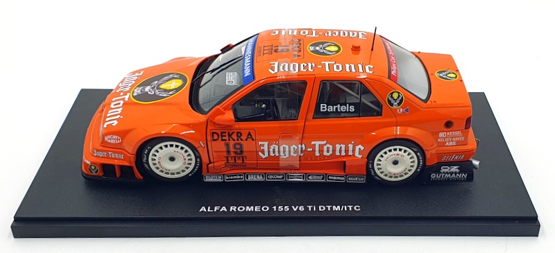 Werk83 1/18 Scale Diecast W1801006 - Alfa Romeo 155 DTM #19 M.Bartels Jagertonic Werk83 1/18 Scale Diecast W1801006 - Alfa Romeo 155 DTM #19 M.Bartels Jagertonic