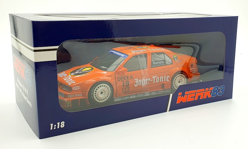 Werk83 1/18 Scale Diecast W1801006 - Alfa Romeo 155 DTM #19 M.Bartels Jagertonic Werk83 1/18 Scale Diecast W1801006 - Alfa Romeo 155 DTM #19 M.Bartels Jagertonic