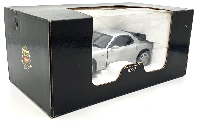 Kyosho 1/18 Scale Diecast 12000 - Mazda RX-7 R-Handle 7009S - Silver