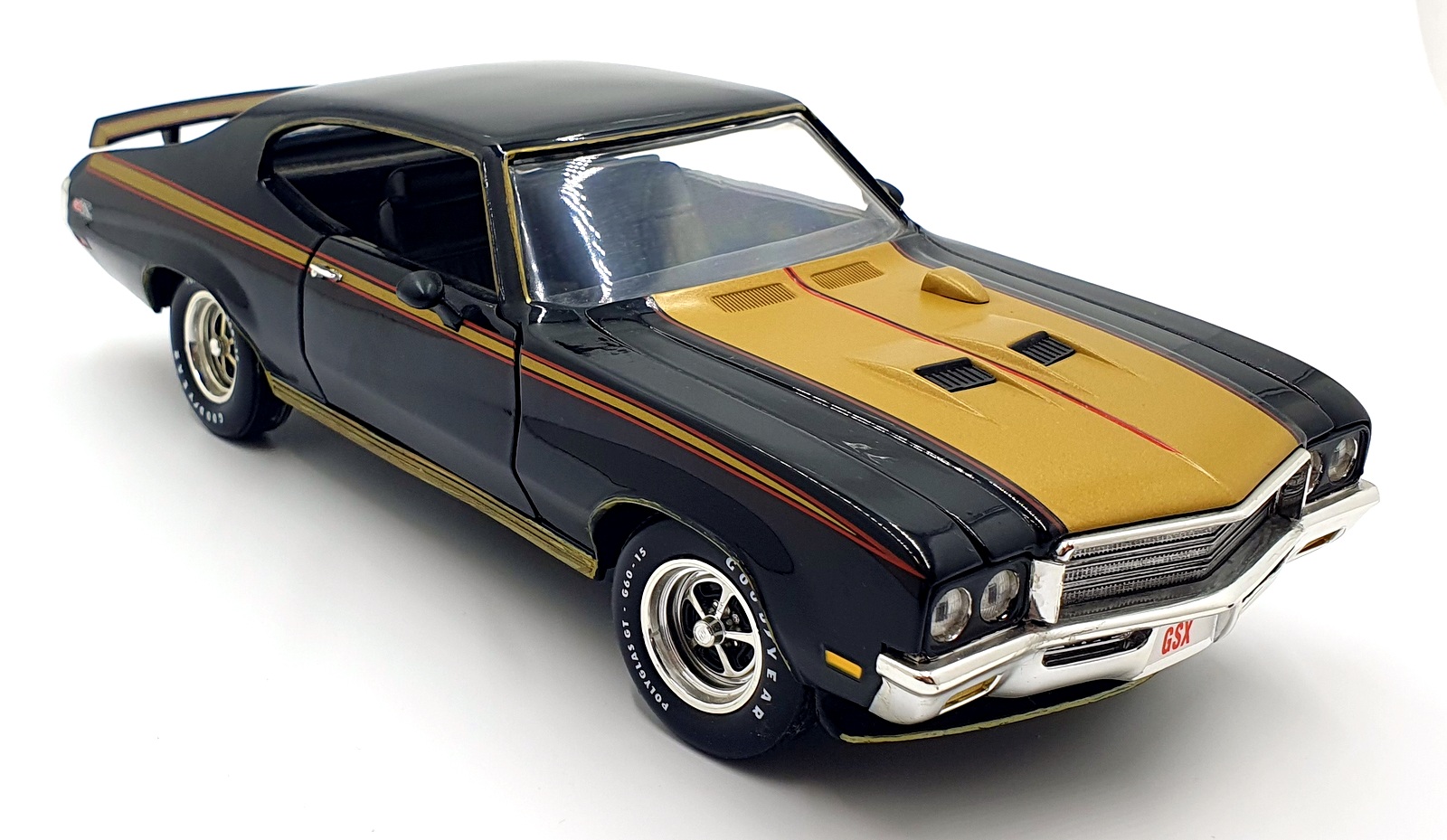 Ertl 1/18 Scale Diecast 15126B - 1971 Buick GSX - Black/Gold | eBay