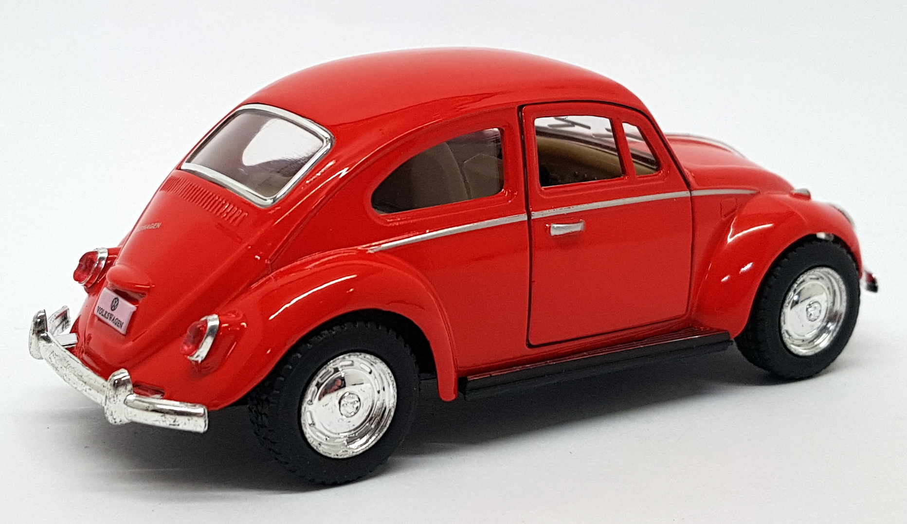 1967 VW Beetle - Red - Kinsmart Pull Back & Go Car