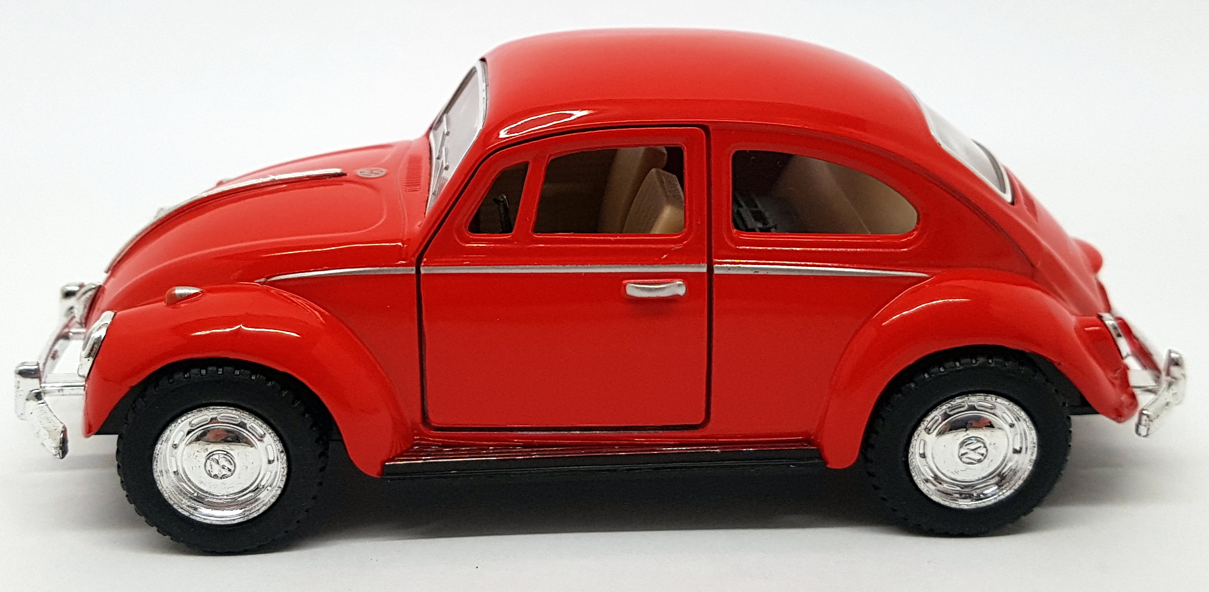 1967 VW Beetle - Red - Kinsmart Pull Back & Go Car