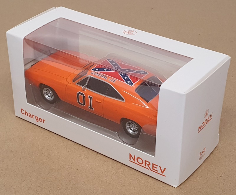 Norev 1/43 Scale Diecast 950003 - Dodge Charger General Lee 01 - Orange Norev 1/43 Scale Diecast 950003 - Dodge Charger General Lee 01 - Orange