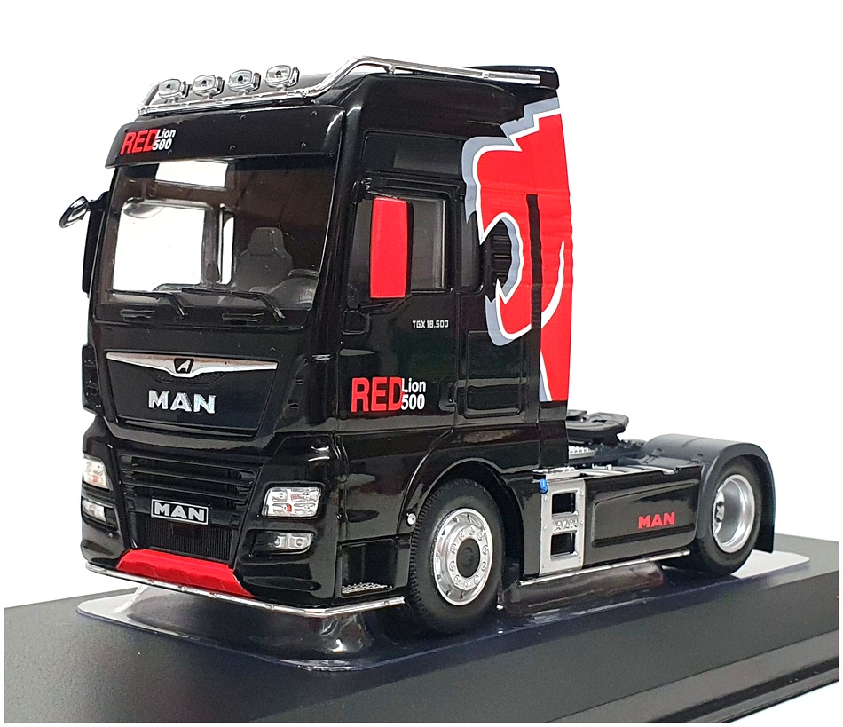 Ixo 1/43 Scale TR132.22 - MAN TGX XXL Truck Red Lion 500 - Black/Red