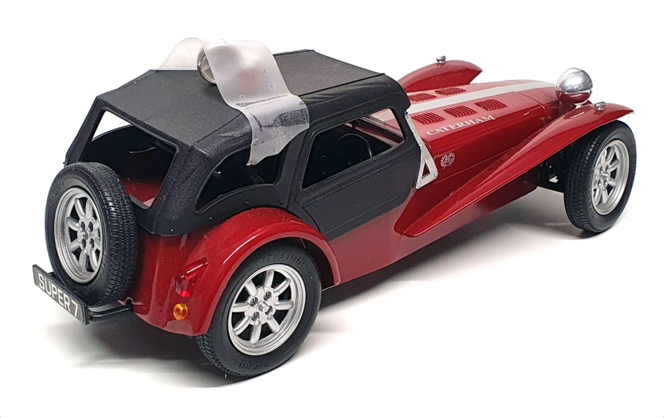 Anson 1/18 Scale 30317-W - 1973 Lotus Super 7 Caterham - Deep Red/Black