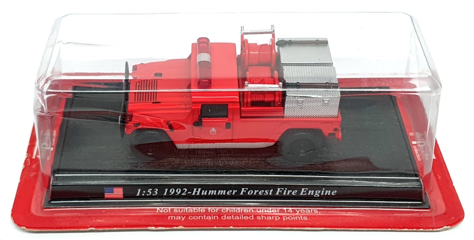 Del Prado 1/53 Scale 231222D - 1992 Hummer Forest Fire Engine - Red