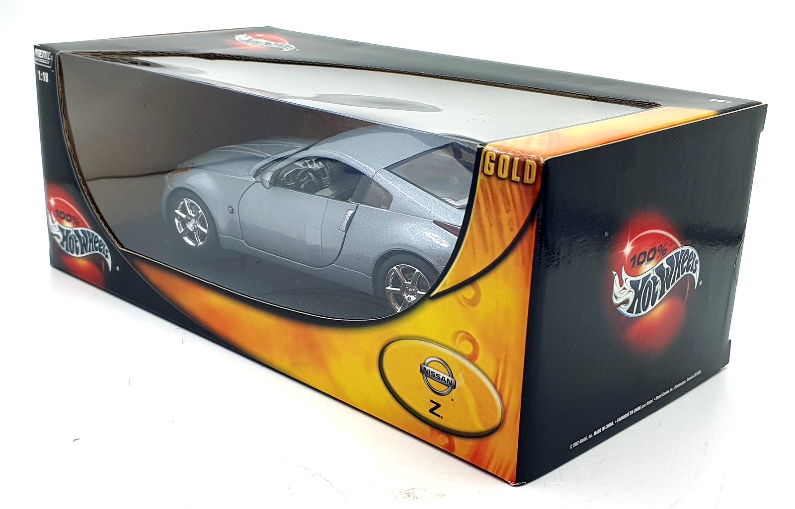 Hot Wheels 1/18 Scale Diecast 56758 - Nissan 350Z - Silver | eBay