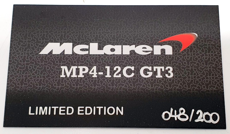 Peako 1/18 Scale Model Car 1804Max - McLaren MP4-12C GT3 Macau 2011 GP