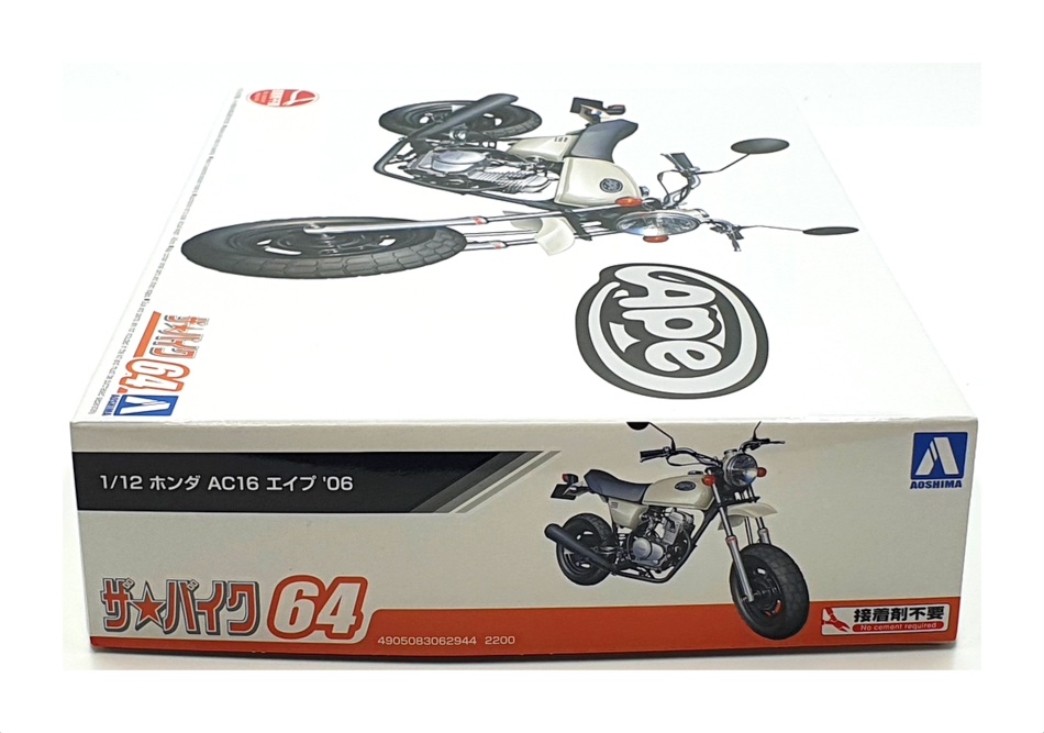 Aoshima 1/12 Scale Unbuilt Kit 062944 - 2006 Honda AC16 Ape