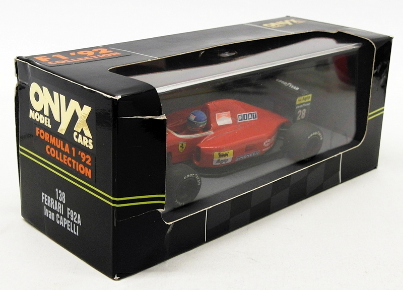 Onyx 1/43 Scale Diecast 138 - F1 '92 Ferrari F92A - #28 I.capelli Onyx 1/43 Scale Diecast 138 - F1 '92 Ferrari F92A - #28 I.capelli