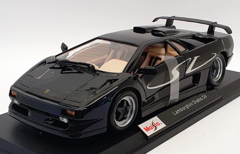 Maisto 1/18 Scale 46629 - Lamborghini Diablo SV - Black | eBay