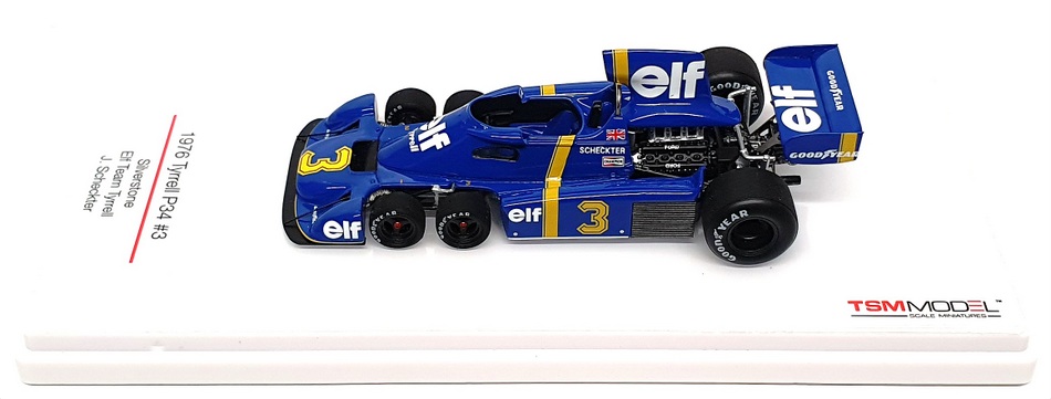 TSM 1/43 Scale TSM164366 - F1 Elf Tyrrell P34 Silverstone 1976 #3 J. Scheckter