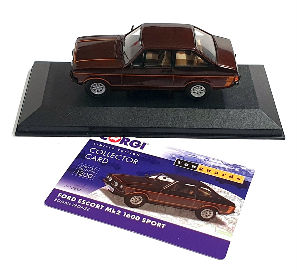 Vanguards 1/43 Scale VA12622 - Ford Escort Mk2 1600 Sport - Roman Bronze Vanguards 1/43 Scale VA12622 - Ford Escort Mk2 1600 Sport - Roman Bronze