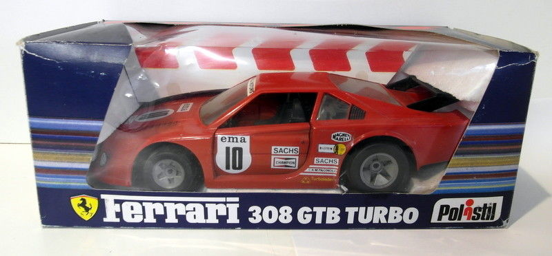 Polistil 1/18 Appx Scale Vintage diecast - TS1 Ferrari 308 GTB Turbo red