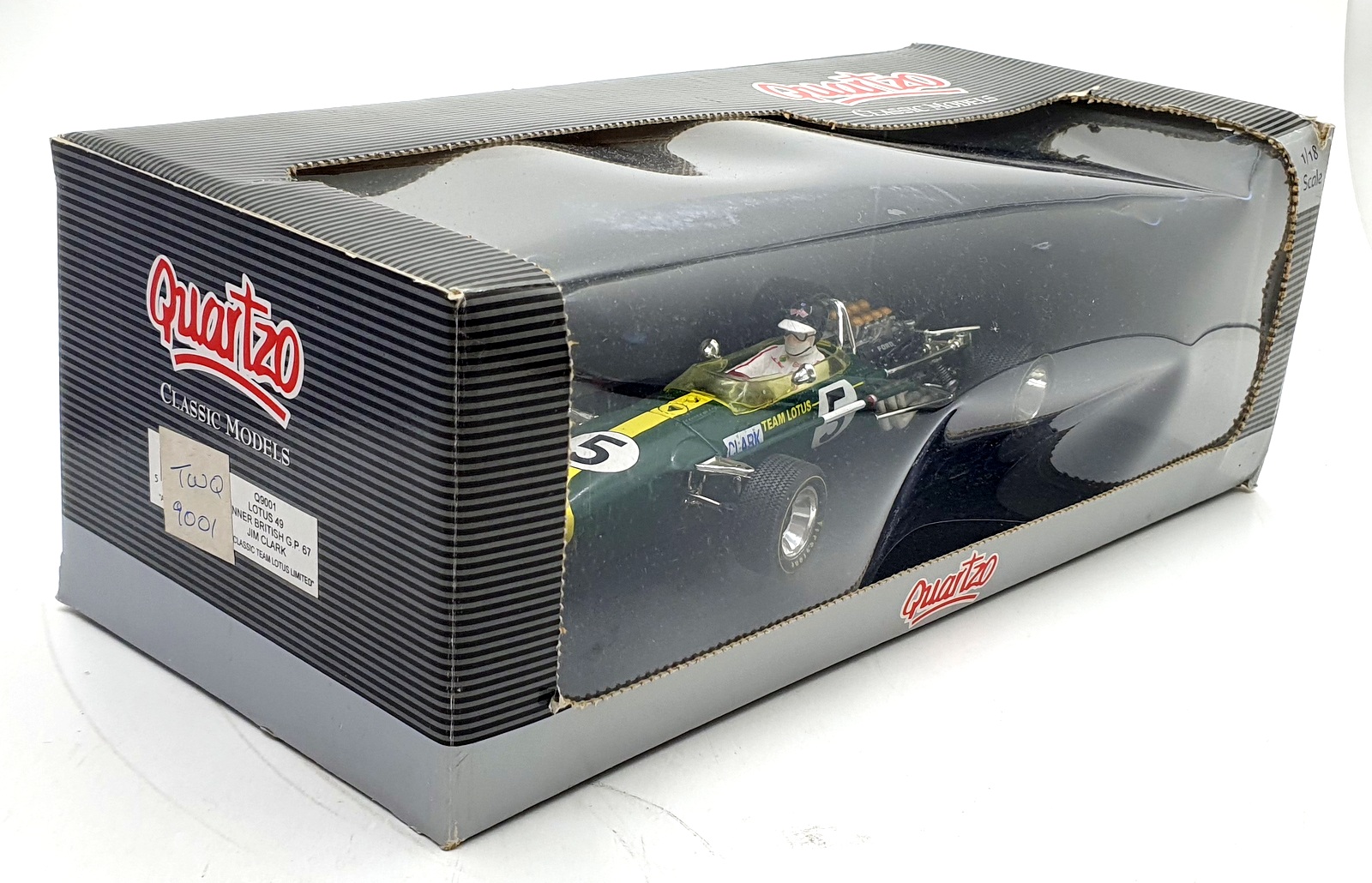 Quartzo 1/18 Scale Diecast Q9001 - Lotus 49 1st British GP 67 Jim Clark