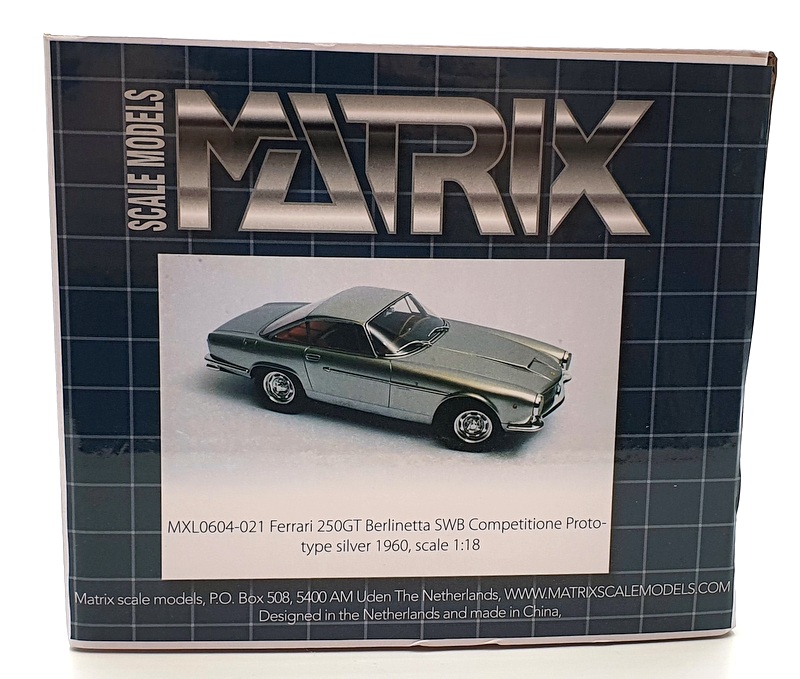 Matrix 1/18 Scale MXL0604-021 Ferrari 250GT Berlinetta SWB Competitione - Silver