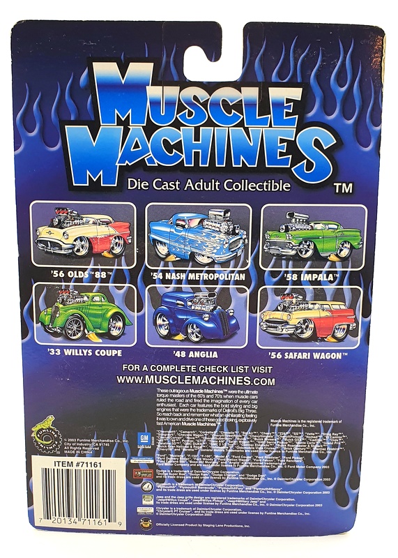 Muscle Machines 1/64 Scale Diecast 71161 03-01 - 1954 Nash Metropolitan